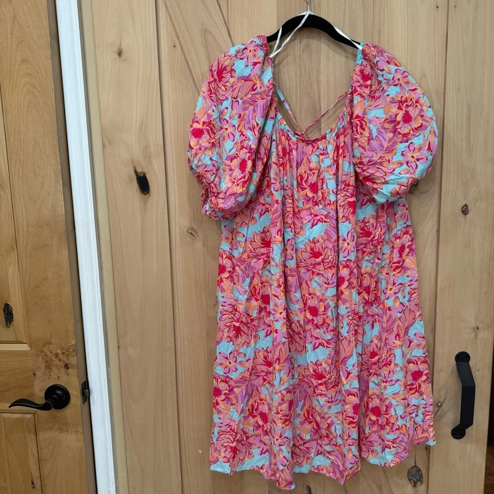 Petal & Pup Leyden Dress Size 8 NWT! Floral off the shoulder flowy mini dress - Picture 11 of 16